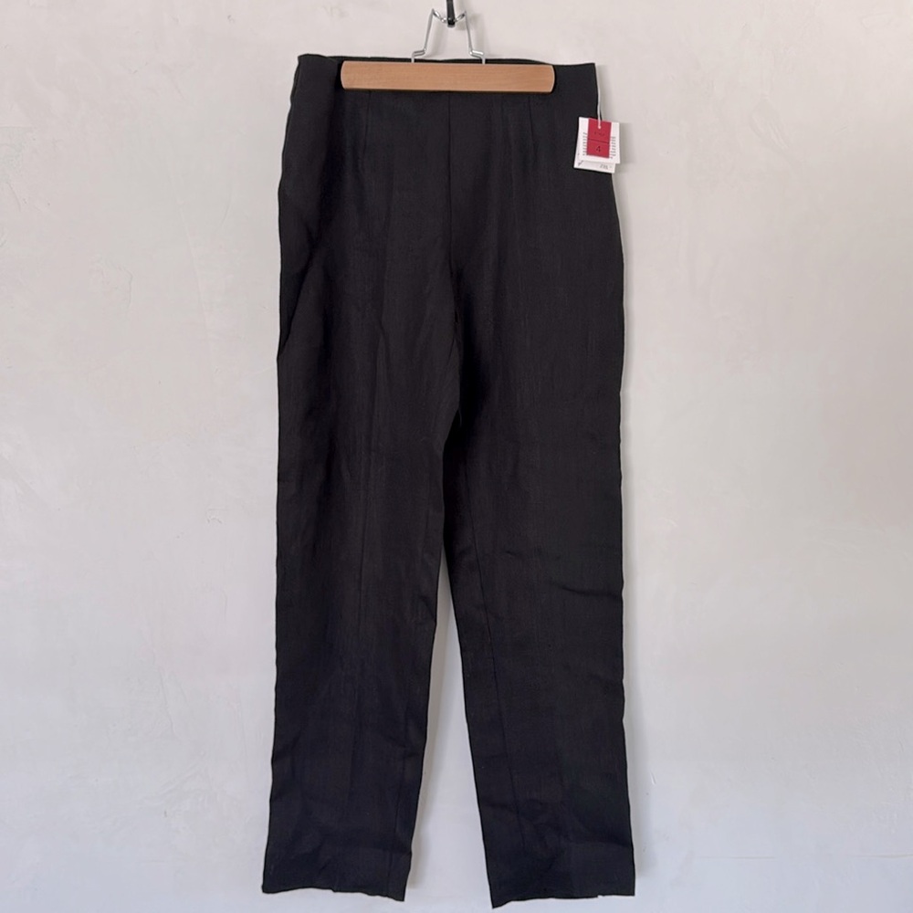 Nwt 100% Linen Connie Roberson Trousers 4